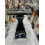Venetian Mirrored End Table Black 34x63Cm 1