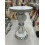 Venetian Mirrored Table Modern White 34x63Cm 1