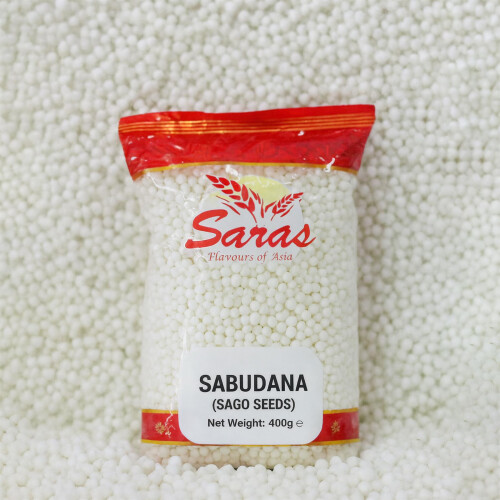 Saras Sago Seeds Sabudana 400g | Premium Quality for Khichdi, Vada & Snacks