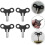Wind Up Clock Key. Mechanical Clock Key Universal Clock Key Winding Tool (black) (4pcs) 5