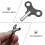 Wind Up Clock Key. Mechanical Clock Key Universal Clock Key Winding Tool (black) (4pcs) 4
