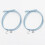 (C blue blue) 2pieces/set Magnet Rope Chain Forever Matching Couple Relationship Bracelet 4