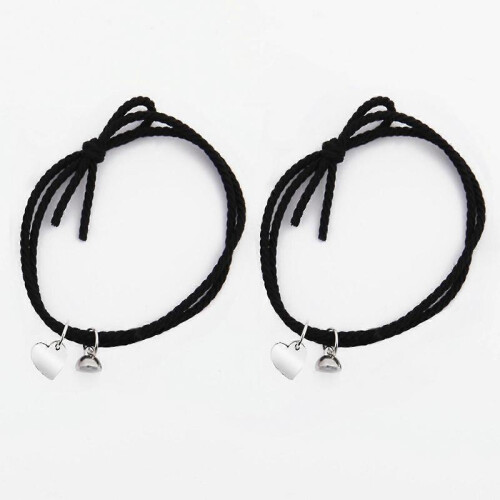 (C blue blue) 2pieces/set Magnet Rope Chain Forever Matching Couple Relationship Bracelet 1