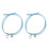 (C blue blue) 2pieces/set Magnet Rope Chain Forever Matching Couple Relationship Bracelet 1