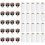 20sets Billiard Cue Tips with Pool Cue Stick Ferrules 12mm Billiard Screw-on Tips Replacement for N 1