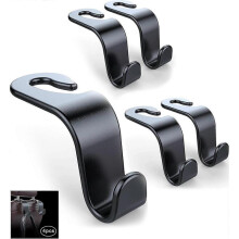 (Plastic) Auto Hooks, 4 Pcs Car Storage Organiser Bag Hooks, Car Seat Headrest Hanger