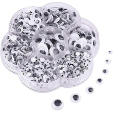 700-Piece Assorted Googly Eyes For DIY Crafts - Self-Adhesive & Wobbly Design