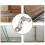 (10mm) 20pcs Pipe Strap Clamp 304 Stainless Steel Pipe Clips U Shaped Pipe Straps Saddle Clip Two Hole A 5