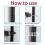 (10mm) 20pcs Pipe Strap Clamp 304 Stainless Steel Pipe Clips U Shaped Pipe Straps Saddle Clip Two Hole A 4
