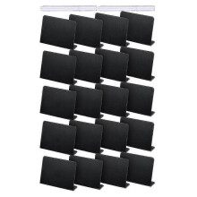 20pcs 4 X 3 Inches Mini Chalkboard Table Tent Sign Chalkboard Buffet Tags Food Label for Party Tabl