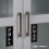 iSYFIX Adesivos Push Pull - 2 Pacotes 2.4x6 polegadas - Vinil Autocolante Prata/Preto para Portas 5