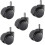 5 Pieces Casters, Silent Universal Office Chair Casters, Chair Casters Replacement 1