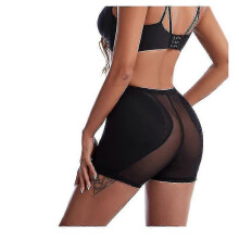 (XL, BLACK) Women's Butt Lifter Shapewear Hip Pads Enhancer Panties Shaper Boyshort