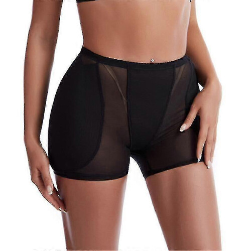 (M, BLACK) Women's Butt Lifter Shapewear Hip Pads Enhancer Panties Shaper Boyshort 1