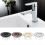 (Golden) Bathroom Basin Sink Overflow Cover Six-foot Round Insert Chrome Ring Hole Cap 2
