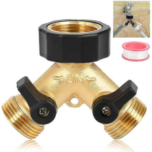 Connection for Watering Circuit Double Tap Washing Machine 2-way Y-distributor