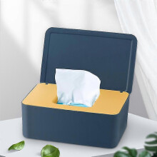 (Green White) Tissue Box With Lid Baby Wipes Dispenser Pouch For Napkin Wet Wipe Storage Box For Home
