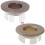 (Brown) Bathroom Basin Sink Overflow Cover Six-foot Round Insert Chrome Ring Hole Cap 1