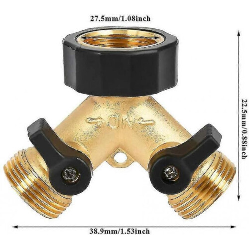 Connection for Watering Circuit Double Tap Washing Machine 2-way Y-distributor 1