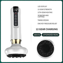(12-speed updated model, white) Handheld Cellulite Massager, Body Sculpting Machine, Rechargeable & Cordless