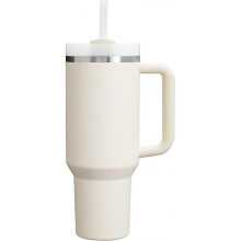 (40, Cream) Stainless Steel Vacuum Insulated Tumbler with Lid and Straw for Water, Iced Tea or Coffee