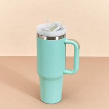 (40, Green) Stainless Steel Vacuum Insulated Tumbler with Lid and Straw for Water, Iced Tea or Coffee