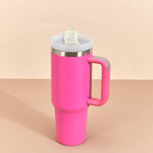 (40, Red) Stainless Steel Vacuum Insulated Tumbler with Lid and Straw for Water, Iced Tea or Coffee
