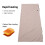 Beige Electric Heated Blanket Plush Fast Heating Auto Power Off 4