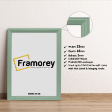 (20x14 Inch) Green Picture Frame / LW Style Wall Art Frame / Modern Photo Frames