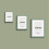 (A3 Pic (A2 Frame)) Green Picture Frame / LW Style Wall Art Frame / Modern Photo Frames With White Mount 7