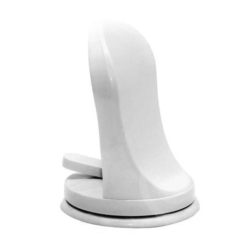 White Shower Foot Rest Pedal, Non-Slip Abs, 15X11.5cm,