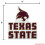 Bandeira Recortada Texas State Bobcats - Decoração para Casa e Sala - Feltro Macio 5