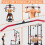 SERTT 39,37 tommer LAT Pull Down Bar-tilbeh?r til Pulley Cable Machine Curl Tricep Press Down Bar med gummih?ndtag LAT Pulldown-tilbeh?r til styr 5