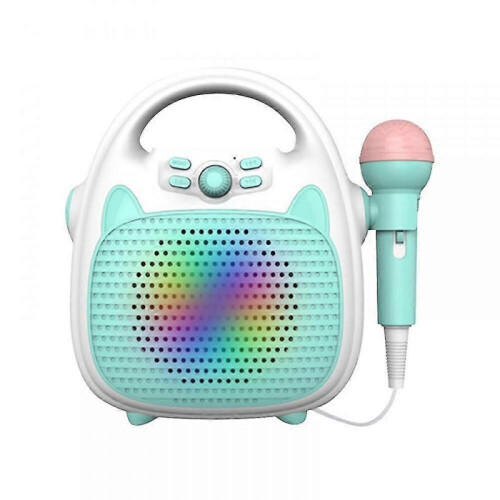 (Blue) Wireless Bluetooth Music Player Children's Karaoke Machine