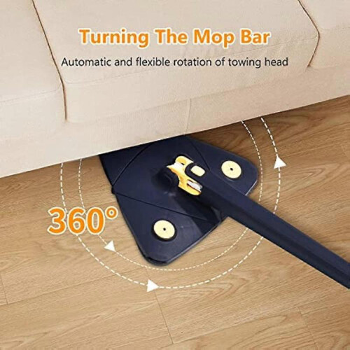 360 Adjustable Triangle Mop Tool Multifunctional Automatic Water Squeezing Mop 2