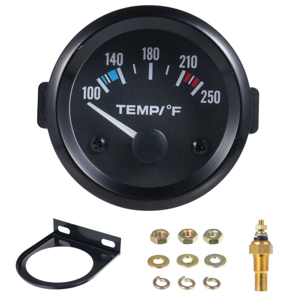 2'' 52Mm Water Temp Gauge Led Backlight Car Boat Rv White 8451331072631