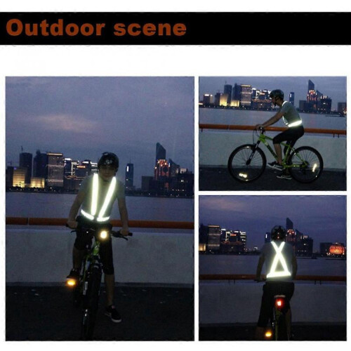 Highlight Reflective Straps Night Work Security Running Cycling Safety Reflective Vest 1