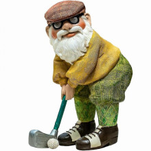 Garden Gnome Statues, Golf Gnome - Garden Art Outdoor for Four Seasons Decor,outdoor Statue for Patio,lawn