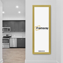 (100x50CM) Panoramic Size Gold Picture Frame Wall Art Frames Flat Wooden Effect Poster Frame