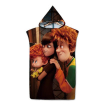 Hotel Transylvania Series Beach Sunscreen Hooded Cape Beach Change Towel Swimming Change Bath Towel Bathrobe