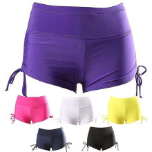 (XXL, rose) Women Swim Short Quick Dry Moisture Wicking Shorts Summer Womens Beach Surfing Shorts Swimwear