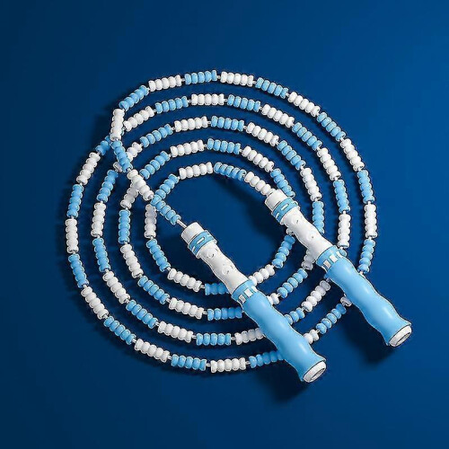Adjustable Jump Rope for Fat-burning Exercise Colorful Soft Bead Bamboo Joints Skipping 2