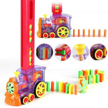 60pcs Fun Domino Rally Train Building And Stacking Domino for Boys And Girls
