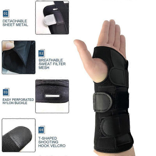 (right hand)Outdoor Sports Wrist Guard Detachable Support Wrist Guard Hand Support Protector 2