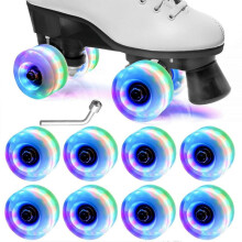 (4 pack) 82a Roller Skate Wheels 32mm X 58mm, Outdoor/indoor Quad Roller Skate Wheels With Abec-9 Bearingdurable