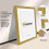 (A2 Pic (A1 Frame)) Gold Picture Frame Photo Frames With White Mount Wall Art Hanging Frame Home Decor Frame 2