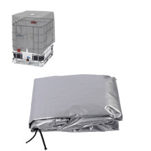 Durable 1000L IBC Tank Cover Silver 210D Oxford Water-Resistant Fabric