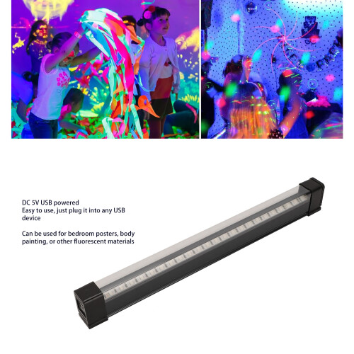 2 Sets LED Black Light Bar 380-400nm USB Power Stage Lighting 2
