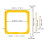 Yellow Metal Weaving Loom Frame with 18 Teeth for Multi-Yarn Projects 2