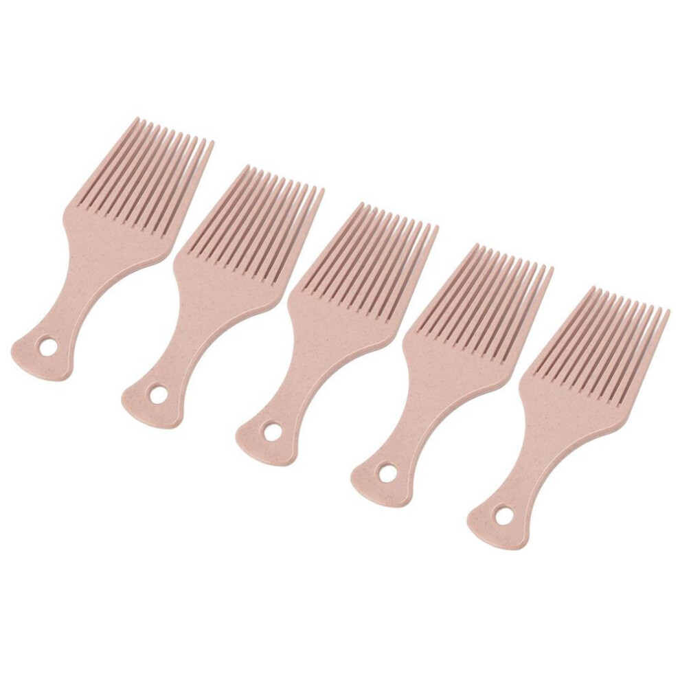10pcs Hair Detangling Comb Wide Teeth Ergonomic Handle Barley Stalk Hair Pick Comb